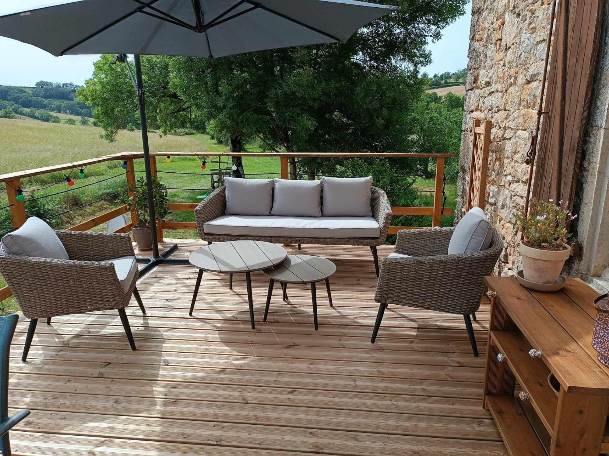 La Prade Basse 82 Bed & Breakfast Saint-Antonin-Noble-Val Exterior photo